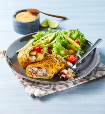 Roll de Pollo Frutos del Mar